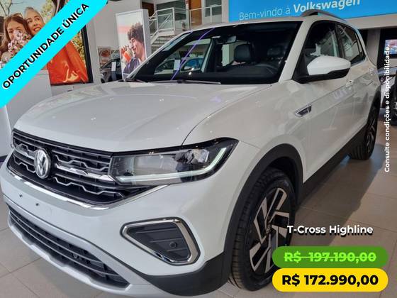 VOLKSWAGEN T-CROSS 1.4 250 TSI TOTAL FLEX HIGHLINE AUTOMÁTICO